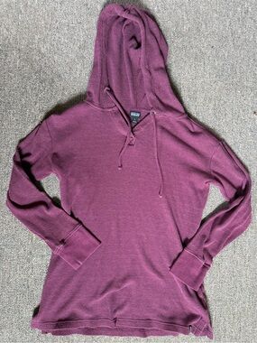 Patagonia Plum Hooded Waffle-Knit Pullover